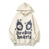 Broken Planet Broken Heart Hoodie White