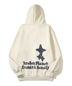 Broken Planet Broken Heart Hoodie White