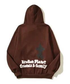 Broken Planet Drak Hours Hoodie Brown