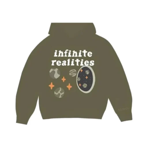 Broken Planet Infinite Realities Hoodie Olive Green