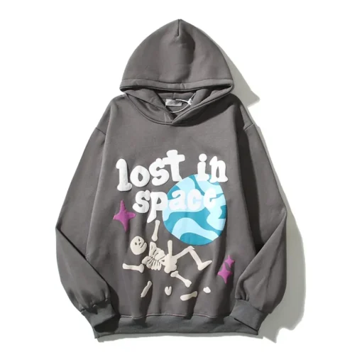 Broken Planet Lost in Space Hoodie Gray