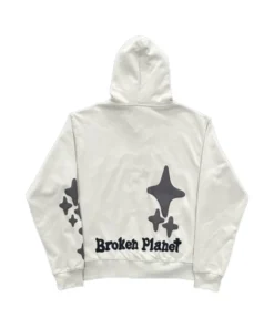 Broken Planet Market Alone But Not Lonely Hoodie White