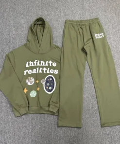 Broken Planet Tracksuit Olive Green