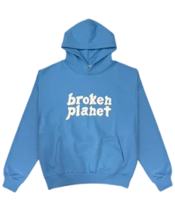 BLUE BROKEN PLANET HOODIE