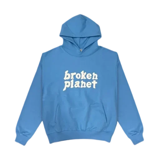 BLUE BROKEN PLANET HOODIE