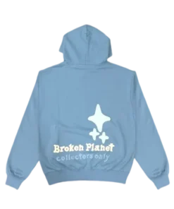 BLUE BROKEN PLANET HOODIE