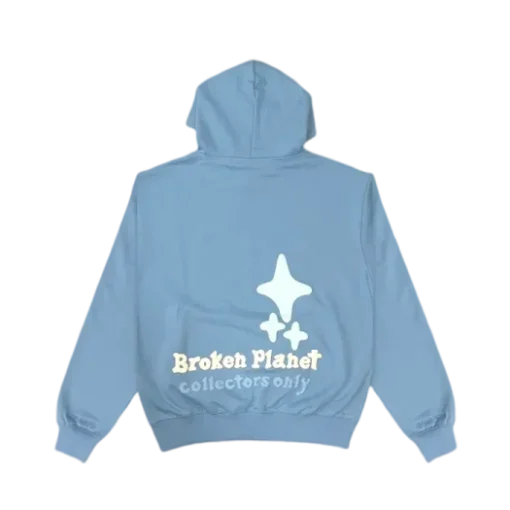 BLUE BROKEN PLANET HOODIE