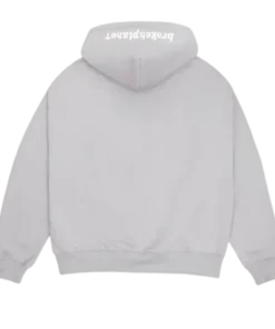 BROKEN PLANET GREY ZIP UP HOODIE