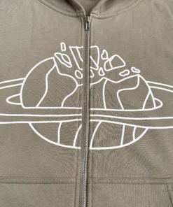 BROKEN PLANET SPACE ZIP UP HOODIE