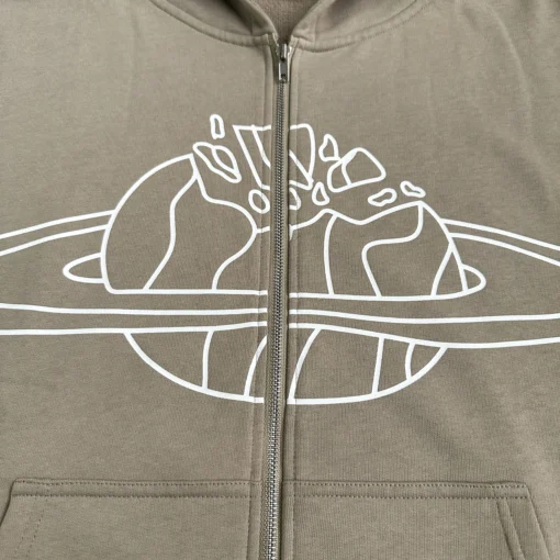 BROKEN PLANET SPACE ZIP UP HOODIE