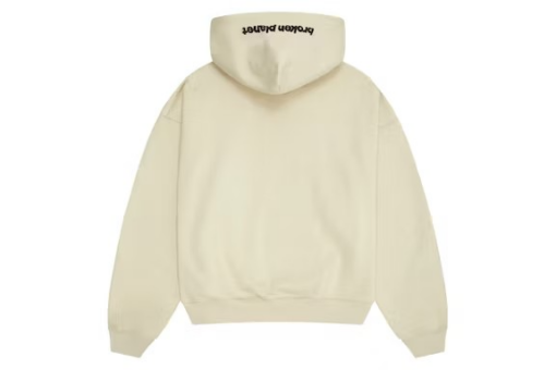 Broken Planet Zip Up White Hoodie