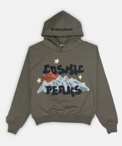 OLIVE GREEN COSMIC PEAKS HOODIE