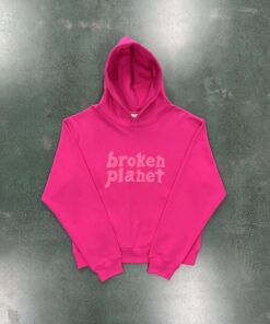 Pink Broken Planet Hoodie