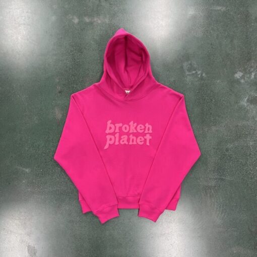 Pink Broken Planet Hoodie